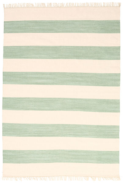 Kjøkken Teppe Cotton Stripe 160X230 Bomull Moderne Stripet Mintgrønn 