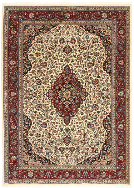  Ilam Sherkat Farsh Silke Teppe 175X245 Ekte Orientalsk Håndknyttet Mørk Rød/Lysbrun (Ull/Silke, Persia/Iran)
