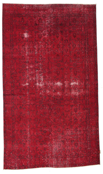  Colored Vintage Teppe 168X284 Ekte Moderne Håndknyttet Rød/Mørk Rød (Ull, Tyrkia)