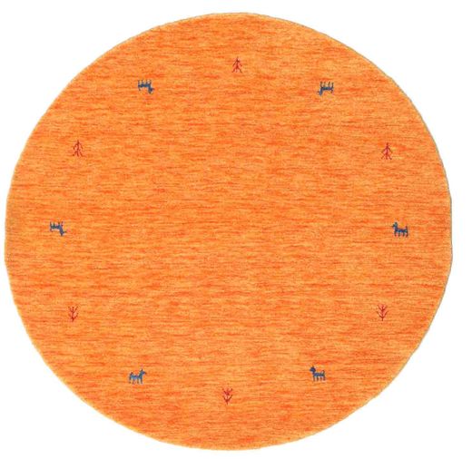  Gabbeh Loom Two Lines - Oransje Teppe Ø 150 Moderne Rundt Orange (Ull, India)