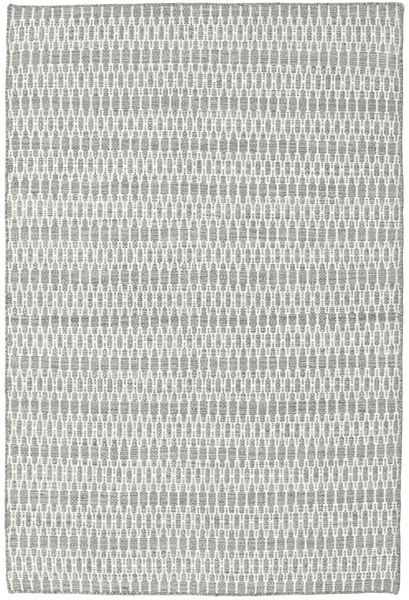  Kelim Long Stitch - Grå Teppe 120X180 Ekte Moderne Håndvevd Lys Grå/Turkis Blå (Ull, India)