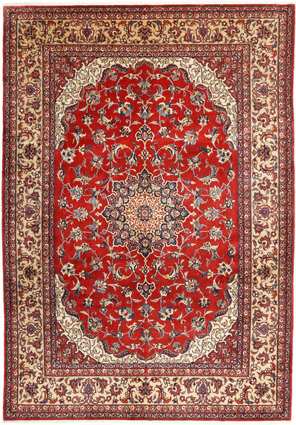  Najafabad Teppe 266X390 Ekte Orientalsk Håndknyttet Mørk Rød/Rust Stort (Ull, Persia/Iran)