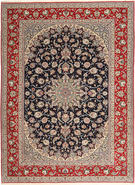  Isfahan Silkerenning Teppe 265X363 Persisk Oransje/Rød Stort 