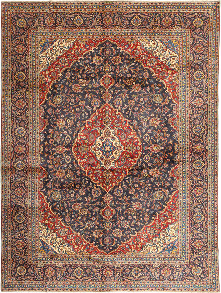  Keshan Teppe 297X395 Ekte Orientalsk Håndknyttet Rød, Beige Stort (Ull, Persia/Iran)