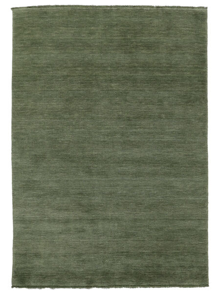  Handloom Fringes - Forest Grønn Teppe 160X230 Moderne Mørk Grønn/Svart (Ull, India)