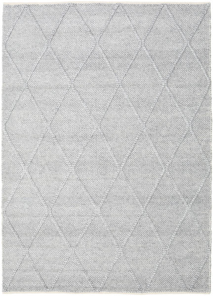  Svea - Sølvgrå Teppe 160X230 Ekte Moderne Håndvevd Lys Grå/Hvit/Creme (Ull, India)