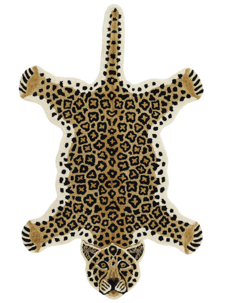 Leopard - Beige Teppe 100X160 Moderne Beige (Ull, India)