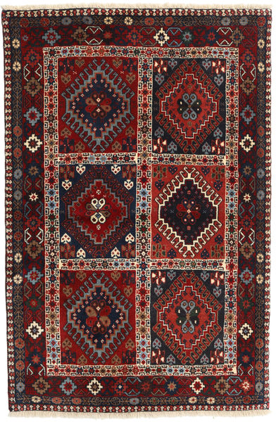  Yalameh Teppe 98X152 Ekte Orientalsk Håndknyttet Mørk Rød/Rød (Ull, )