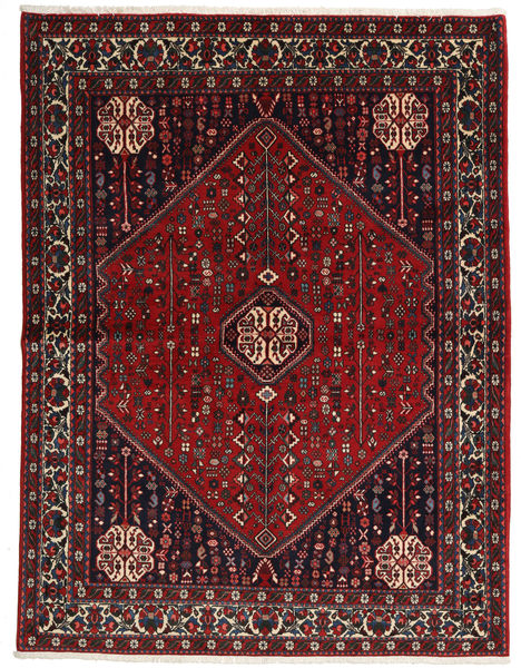  Abadeh Sherkat Farsh Teppe 155X204 Ekte Orientalsk Håndknyttet Mørk Rød/Svart (Ull, Persia/Iran)