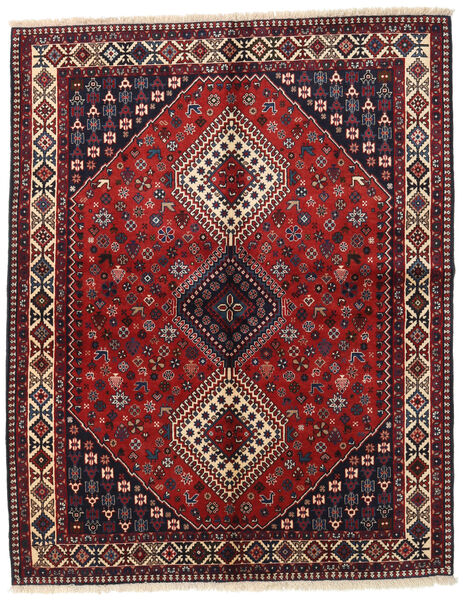  Yalameh Teppe 156X195 Ekte Orientalsk Håndknyttet Mørk Rød/Mørk Grå (Ull, Persia/Iran)