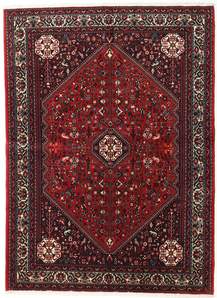  Abadeh Teppe 152X208 Ekte Orientalsk Håndknyttet Mørk Rød/Svart (Ull, Persia/Iran)