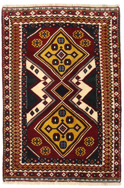  Ghashghai Teppe 127X190 Ekte Orientalsk Håndknyttet Mørk Rød/Beige (Ull, )