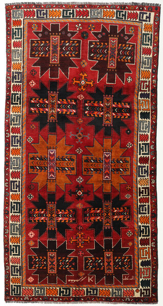  Ghashghai Teppe 142X279 Ekte Orientalsk Håndknyttet Teppeløpere Rød/Mørk Rød (Ull, )