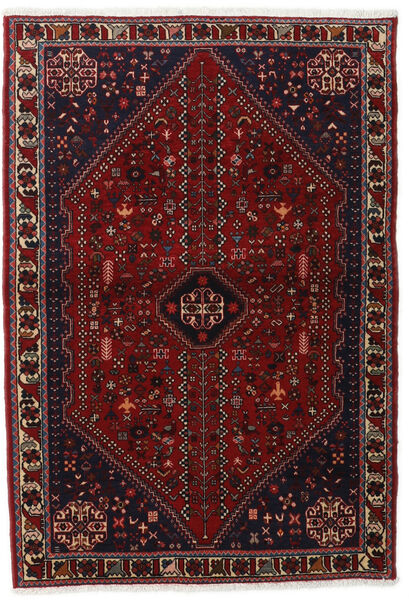  Abadeh Teppe 102X150 Ekte Orientalsk Håndknyttet Mørk Rød, Rød (Ull, Persia/Iran)