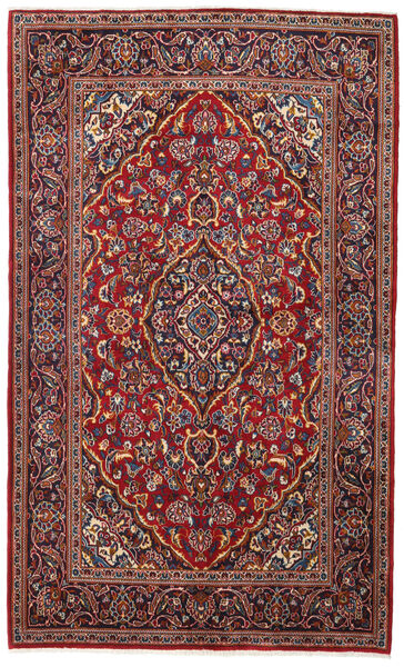  Keshan Teppe 138X220 Ekte Orientalsk Håndknyttet Mørk Rød/Mørk Brun (Ull, Persia/Iran)