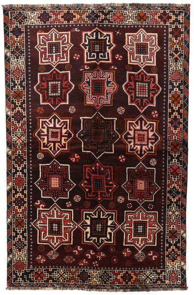  Shiraz Teppe 153X236 Ekte Orientalsk Håndknyttet Mørk Brun/Mørk Rød (Ull, Persia/Iran)