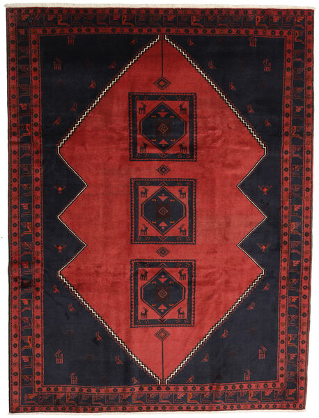  Klardasht Teppe 258X345 Ekte Orientalsk Håndknyttet Svart/Mørk Rød/Rust Stort (Ull, Persia/Iran)