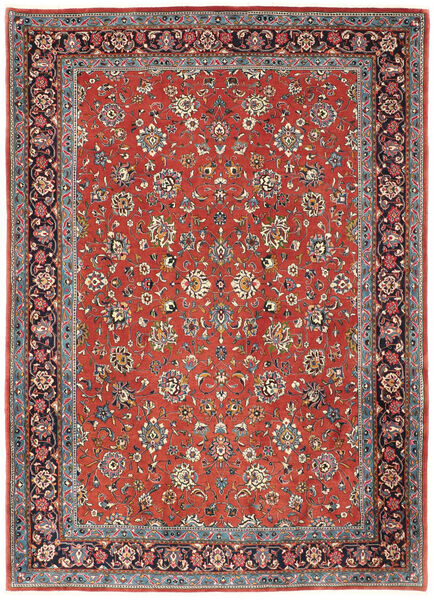  Sarough Teppe 214X302 Ekte Orientalsk Håndknyttet Mørk Rød/Lys Grå (Ull, Persia/Iran)