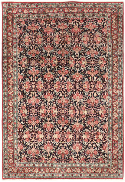  Bidjar Teppe 214X319 Ekte Orientalsk Håndknyttet Mørk Rød/Lysbrun (Ull, Persia/Iran)