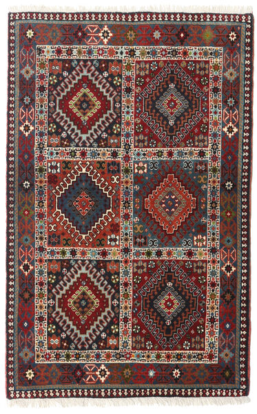  Yalameh Teppe 84X134 Ekte Orientalsk Håndknyttet Mørk Rød/Rød (Ull, )