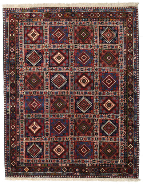 Yalameh Teppe 150X190 Ekte Orientalsk Håndknyttet Mørk Rød/Mørk Grå (Ull, Persia/Iran)