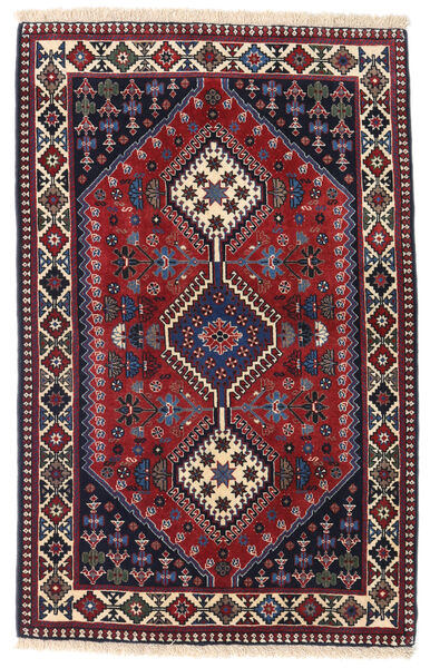 Yalameh Teppe 84X130 Ekte Orientalsk Håndknyttet Mørk Rød/Mørk Blå (Ull, Persia/Iran)