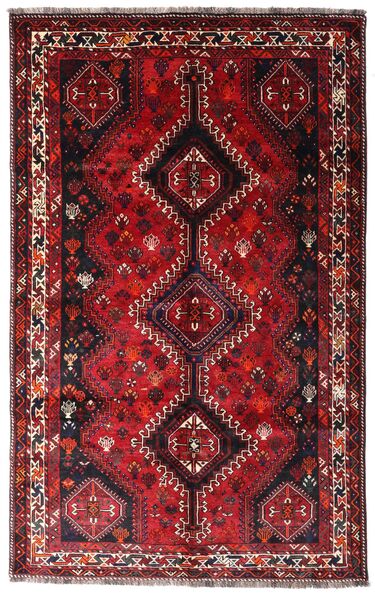  Ghashghai Teppe 160X261 Ekte Orientalsk Håndknyttet Mørk Rød/Rød (Ull, Persia/Iran)