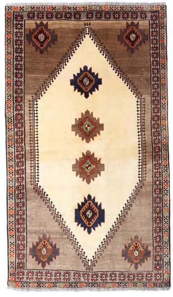 Ghashghai Teppe 128X224 Ekte Orientalsk Håndknyttet Beige/Mørk Brun (Ull, Persia/Iran)
