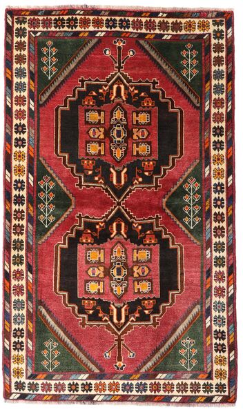  Ghashghai Teppe 122X207 Ekte Orientalsk Håndknyttet Mørk Rød/Mørk Brun (Ull, Persia/Iran)