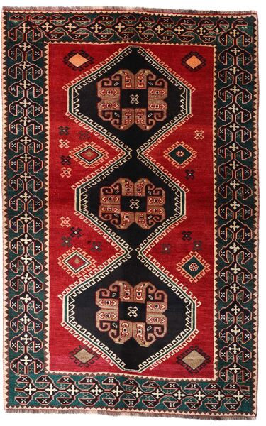  Shiraz Teppe 148X234 Ekte Orientalsk Håndknyttet Mørk Brun/Mørk Rød (Ull, Persia/Iran)