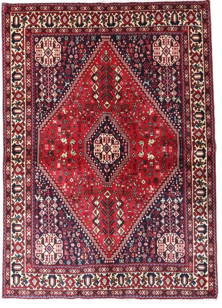  Abadeh Teppe 144X203 Ekte Orientalsk Håndknyttet Mørk Rød/Rød (Ull, Persia/Iran)