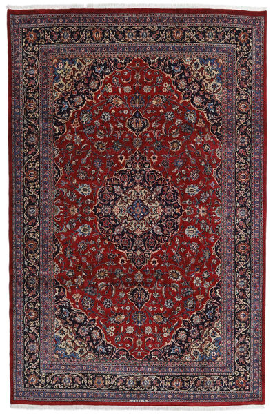  Mashad Teppe 198X309 Ekte Orientalsk Håndknyttet Mørk Rød/Mørk Brun (Ull, Persia/Iran)
