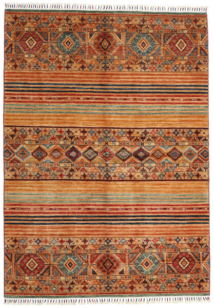  Shabargan Teppe 170X237 Ekte Orientalsk Håndknyttet Lysbrun/Brun (Ull, Afghanistan)