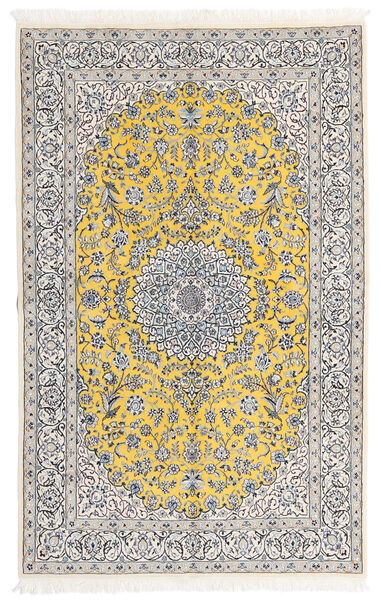  Nain 9La Teppe 158X248 Ekte Orientalsk Håndknyttet Lys Grå/Hvit/Creme (Ull/Silke, Persia/Iran)