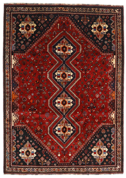  Ghashghai Teppe 226X318 Ekte Orientalsk Håndknyttet Mørk Rød/Mørk Brun (Ull, Persia/Iran)