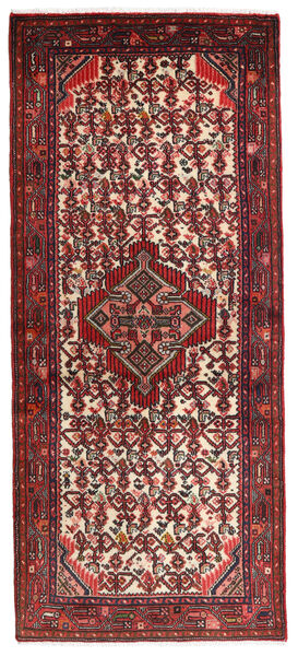 Hamadan Teppe 78X185 Ekte Orientalsk Håndknyttet Teppeløpere Mørk Rød/Mørk Brun (Ull, Persia/Iran)