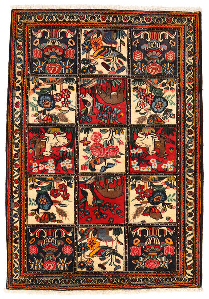  Bakhtiar Collectible Teppe 113X161 Ekte Orientalsk Håndknyttet Mørk Brun/Rød (Ull, Persia/Iran)