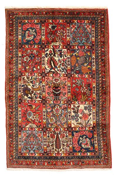  Bakhtiar Collectible Teppe 98X150 Ekte Orientalsk Håndknyttet Mørk Brun/Mørk Rød (Ull, Persia/Iran)