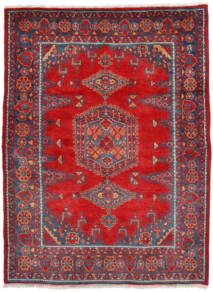  Wiss Teppe 160X222 Ekte Orientalsk Håndknyttet Rust/Mørk Rød (Ull, Persia/Iran)