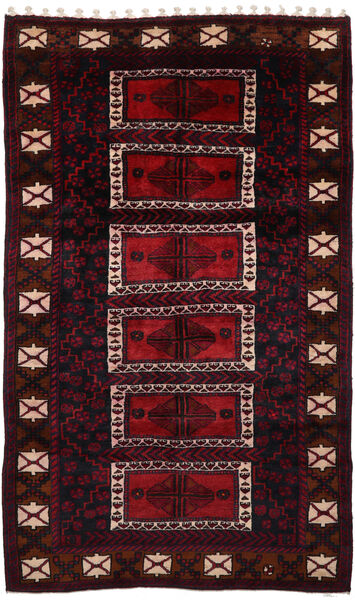  Lori Teppe 160X283 Ekte Orientalsk Håndknyttet Mørk Rød (Ull, Persia/Iran)
