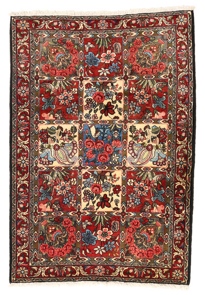  Bakhtiar Collectible Teppe 106X154 Ekte Orientalsk Håndknyttet Mørk Brun/Mørk Rød (Ull, Persia/Iran)