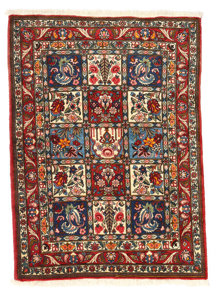  Bakhtiar Collectible Teppe 105X140 Ekte Orientalsk Håndknyttet Mørk Brun/Mørk Rød (Ull, Persia/Iran)