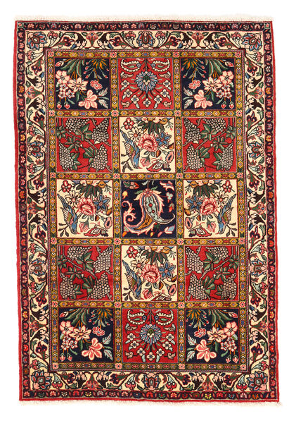  Bakhtiar Collectible Teppe 110X152 Ekte Orientalsk Håndknyttet Mørk Brun/Svart (Ull, Persia/Iran)