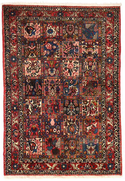  Bakhtiar Collectible Teppe 101X151 Ekte Orientalsk Håndknyttet Mørk Brun/Mørk Rød (Ull, Persia/Iran)