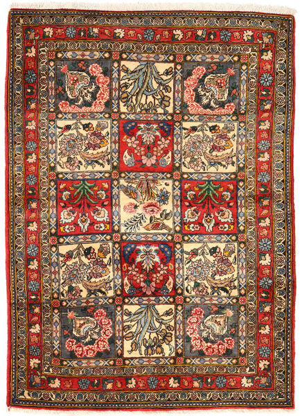  Bakhtiar Collectible Teppe 105X148 Ekte Orientalsk Håndknyttet Mørk Grå/Brun (Ull, Persia/Iran)