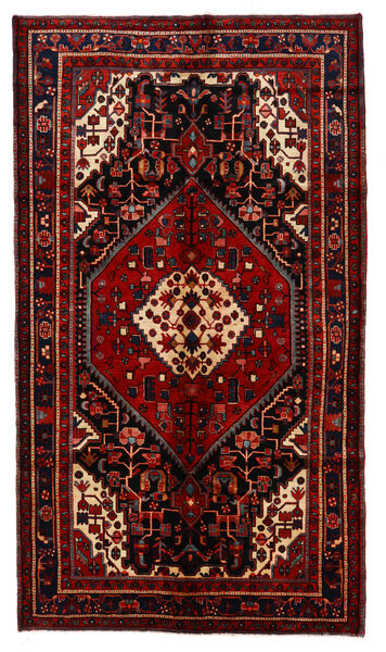  Nahavand Teppe 160X280 Ekte Orientalsk Håndknyttet Mørk Rød, Rød (Ull, Persia/Iran)