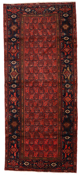  Hamadan Teppe 132X204 Ekte Orientalsk Håndknyttet Mørk Rød/Rød (Ull, )