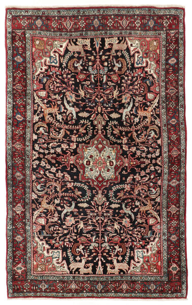  Bidjar Teppe 133X208 Ekte Orientalsk Håndknyttet Mørk Brun/Mørk Rød (Ull, Persia/Iran)