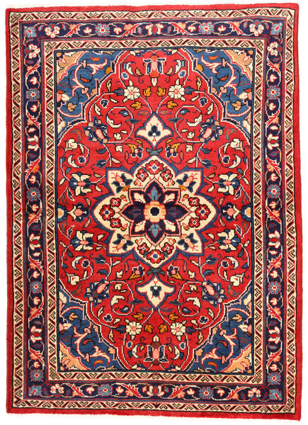  Sarough Teppe 112X158 Ekte Orientalsk Håndknyttet Mørk Lilla/Mørk Rød (Ull, Persia/Iran)