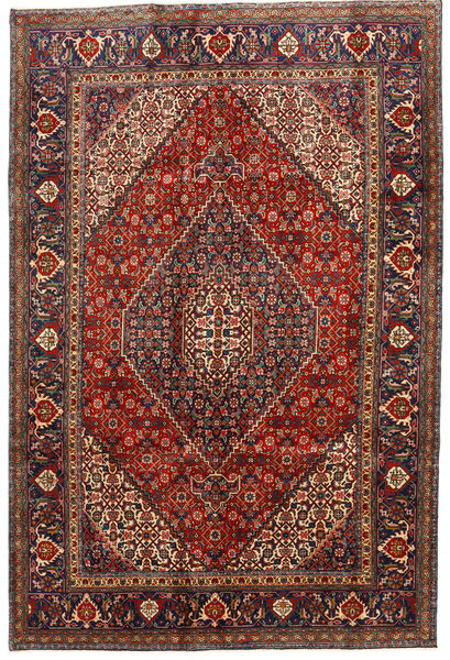  Tabriz Teppe 192X287 Ekte Orientalsk Håndknyttet Mørk Rød/Mørk Grå (Ull, Persia/Iran)